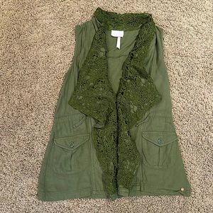 Matilda Jane 435 Girl’s sz 12 Green Vest